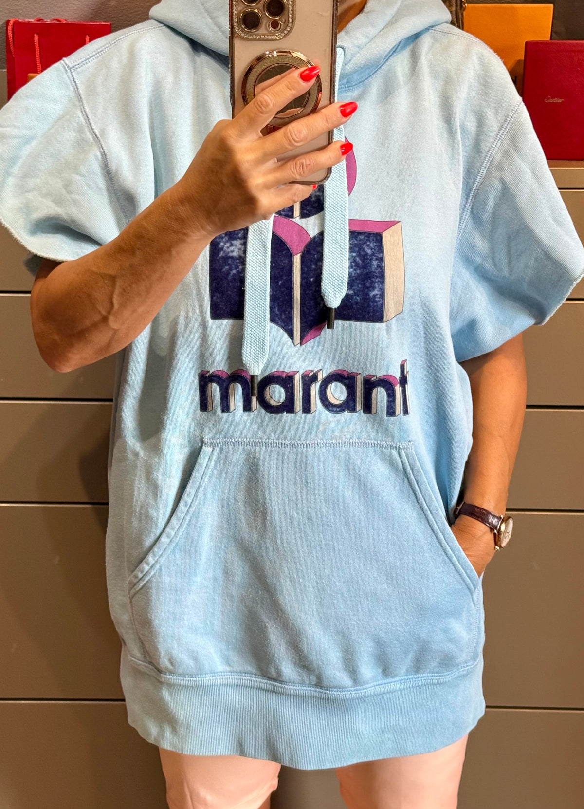 ✨ ISABEL MARANT — Sweat à capuche coupe oversize effect 3D — TAILLE 38 Mixte ✨