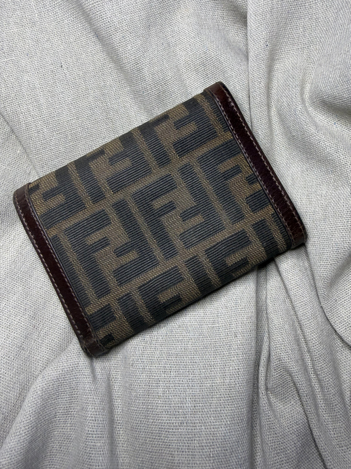 ✨ Fendi - Zucca portefeuille trifold - toile et cuir - Vintage - Mixte ✨