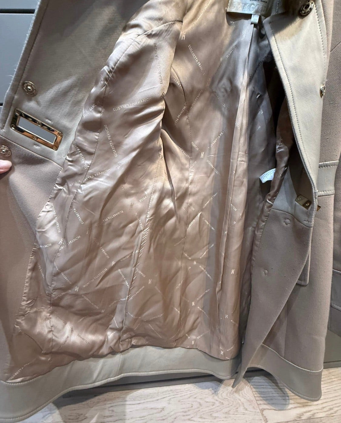 ✨ Elisabetta Franchi - Luxe - Manteau long Gold - T36 ✨