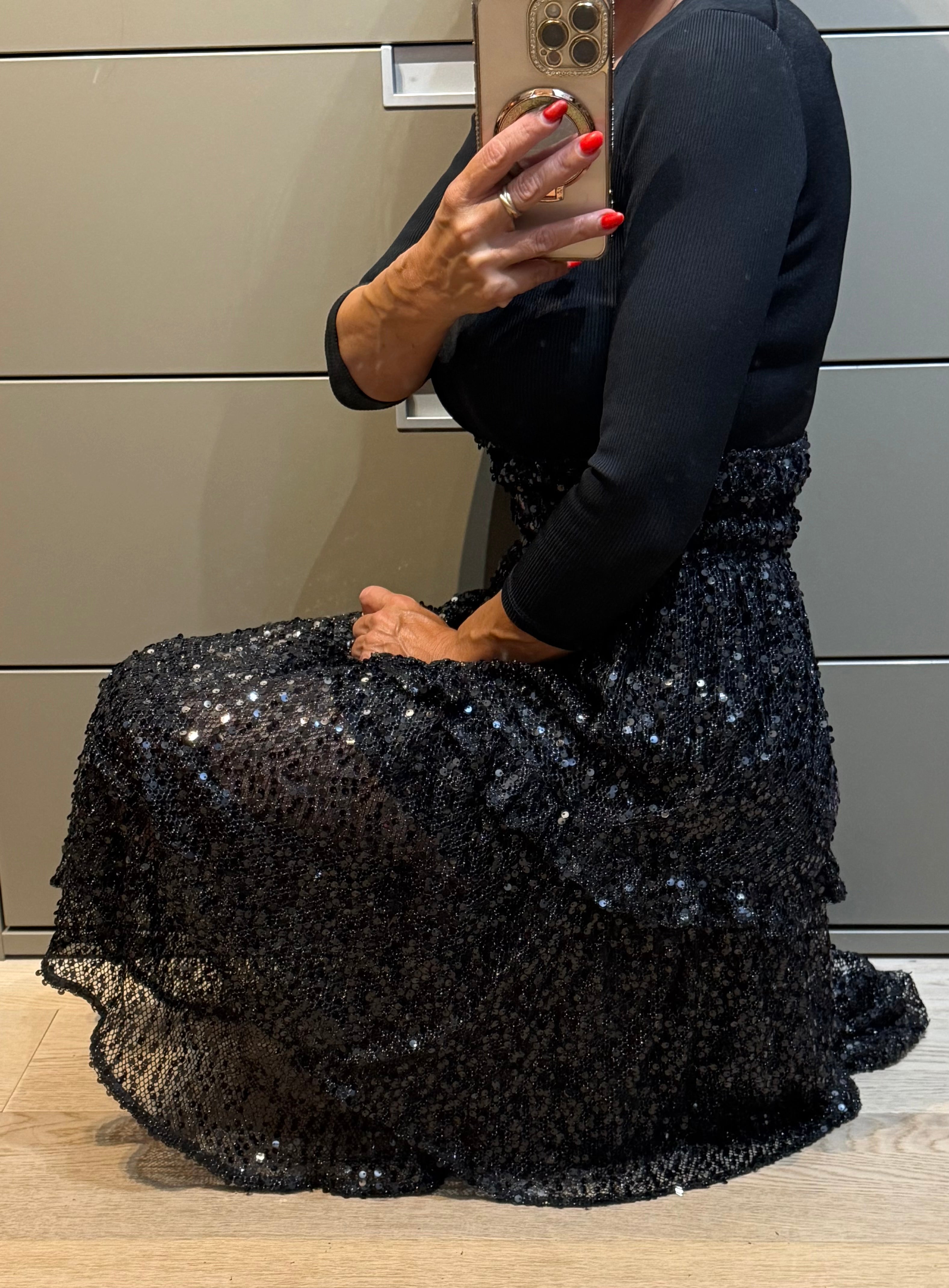 ✨ Neuve Robe de Soirée Sequins Maje XS valeur 540€ ✨