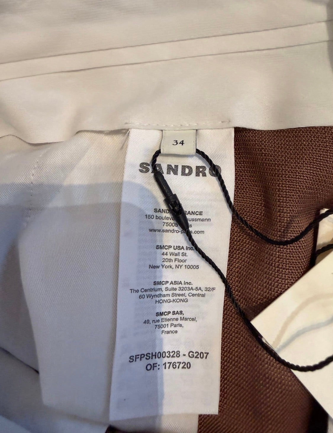 Neuf 225 Sandro Bermuda de costume T34 ok 36