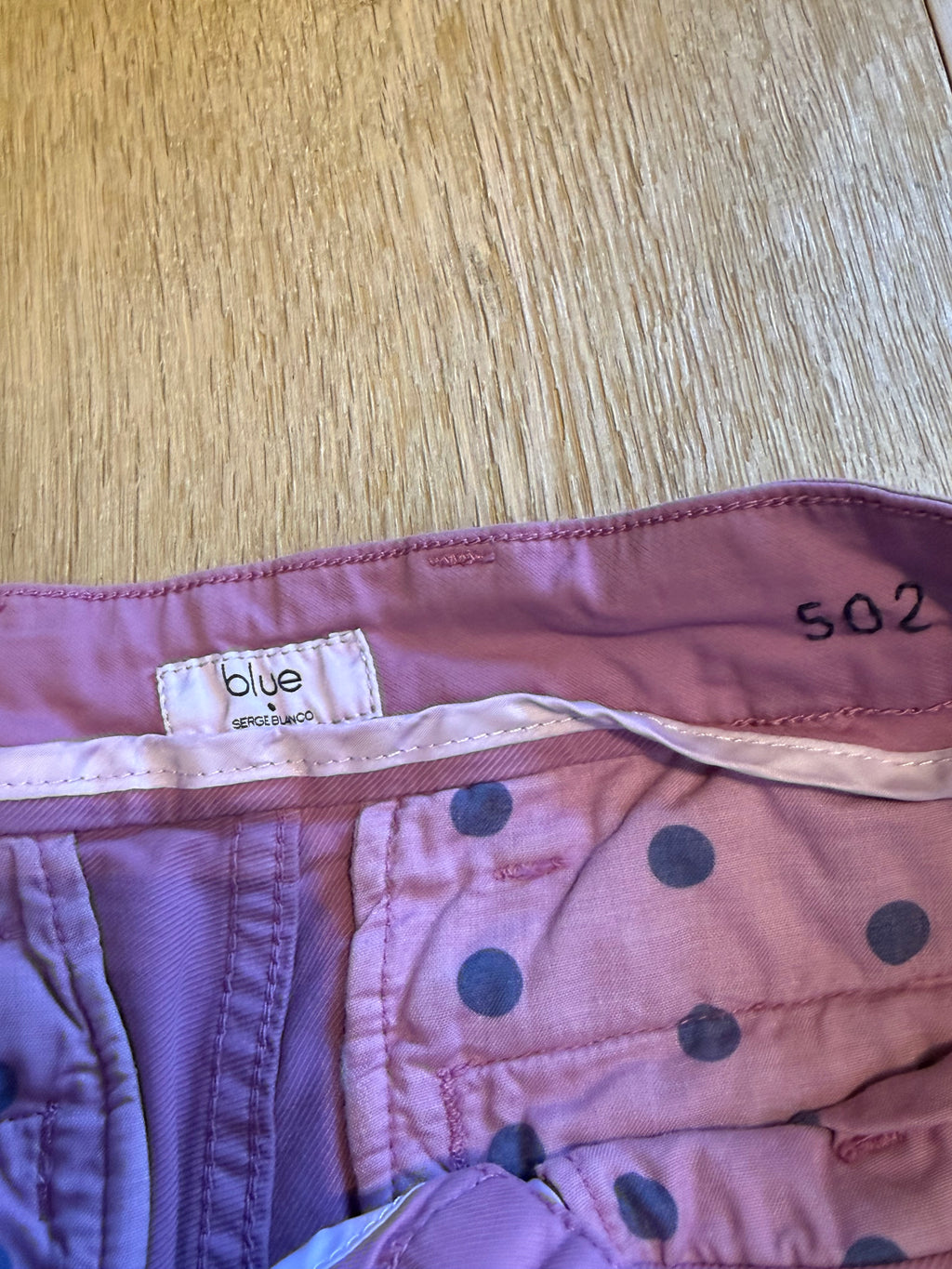 ✨ Neuf 99€ - Serge Blanco - Pantalon Chino Framboise - T38 ✨