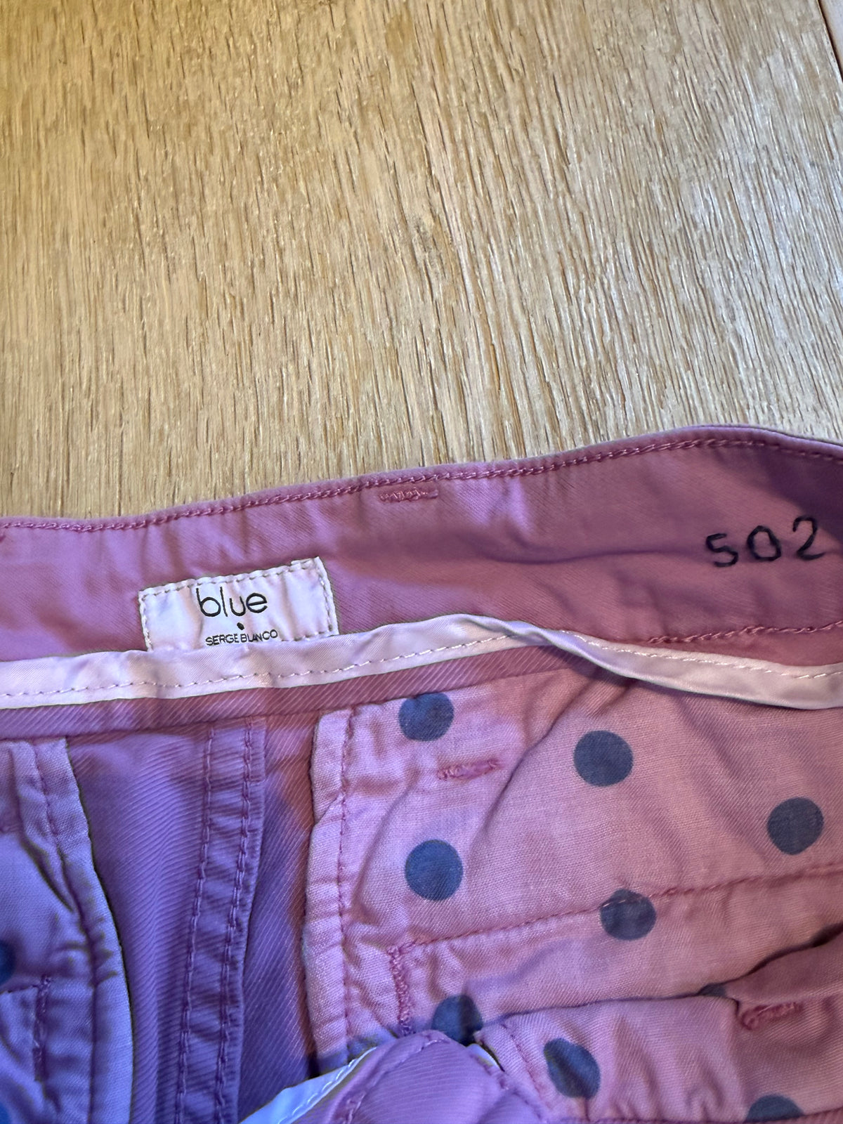 ✨ Neuf 99€ - Serge Blanco - Pantalon Chino Framboise - T38 ✨