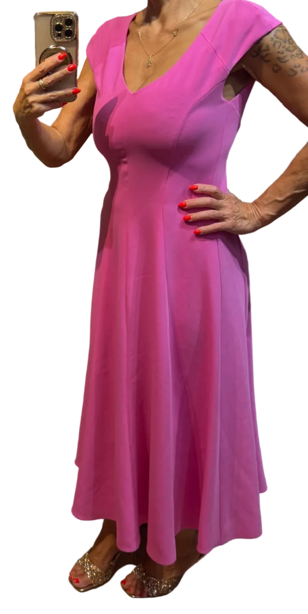 ✨ Neuve 590€ - Emporio Armani - robe longue Fuschia - T36 S ✨