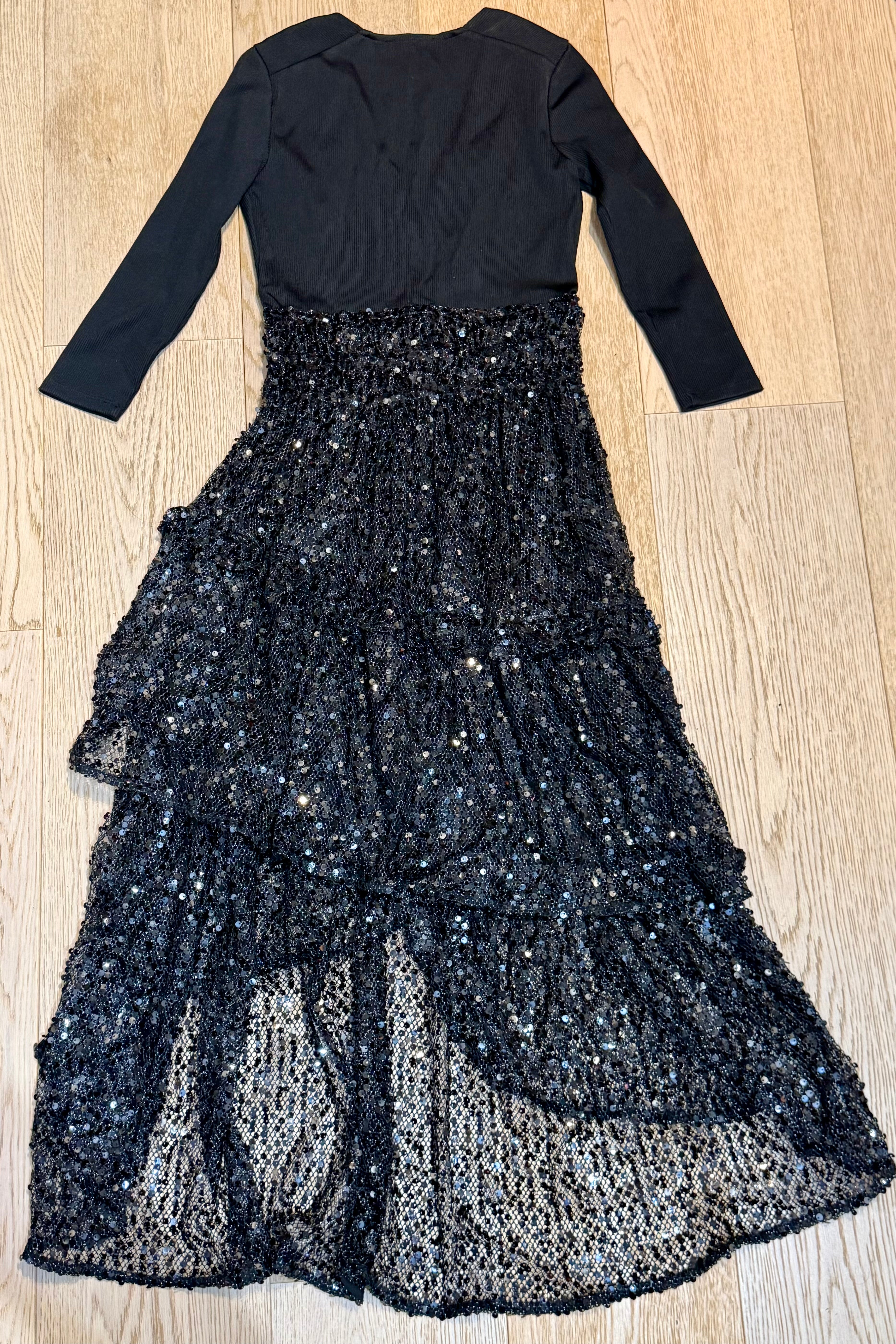 ✨ Neuve Robe de Soirée Sequins Maje XS valeur 540€ ✨