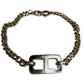 ✨ Bracelet Gourmette Vintage Christian Dior « CD » en Plaqué Or (1980) ✨