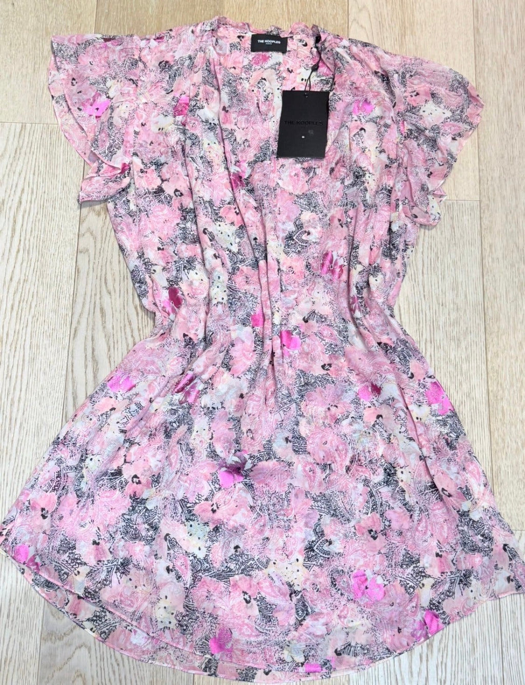 ✨ Neuve 255€ - The Kooples - Robe rose taille unique - ok du 34 au 42 ✨