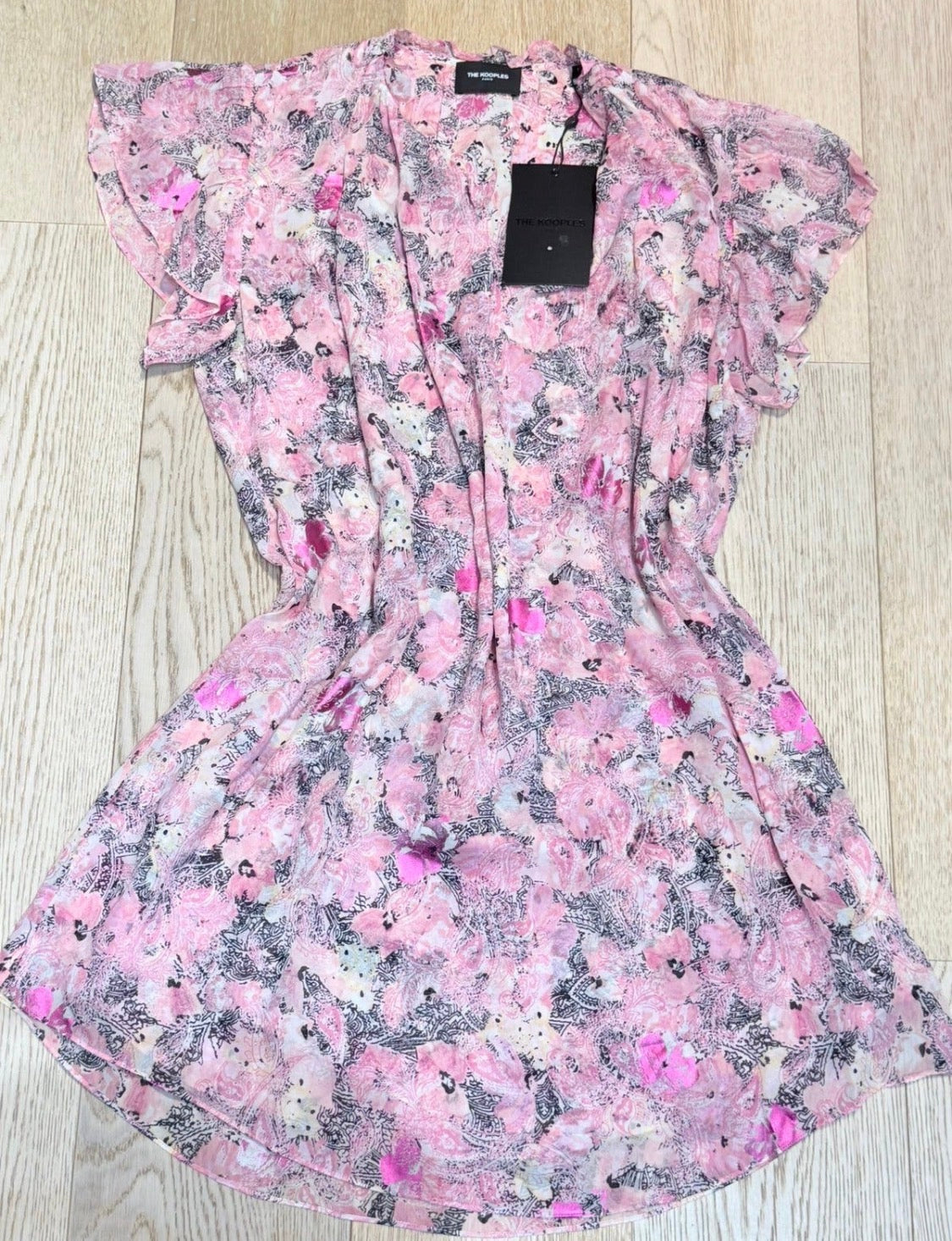 ✨ Neuve 255€ - The Kooples - Robe rose taille unique - ok du 34 au 42 ✨