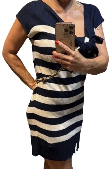 ✨ Armani Jeans - Robe marinière en laine - T38 M ✨