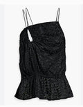 ✨ Neuf 235€ - Iro - Top asymétrique noir - T36 ✨