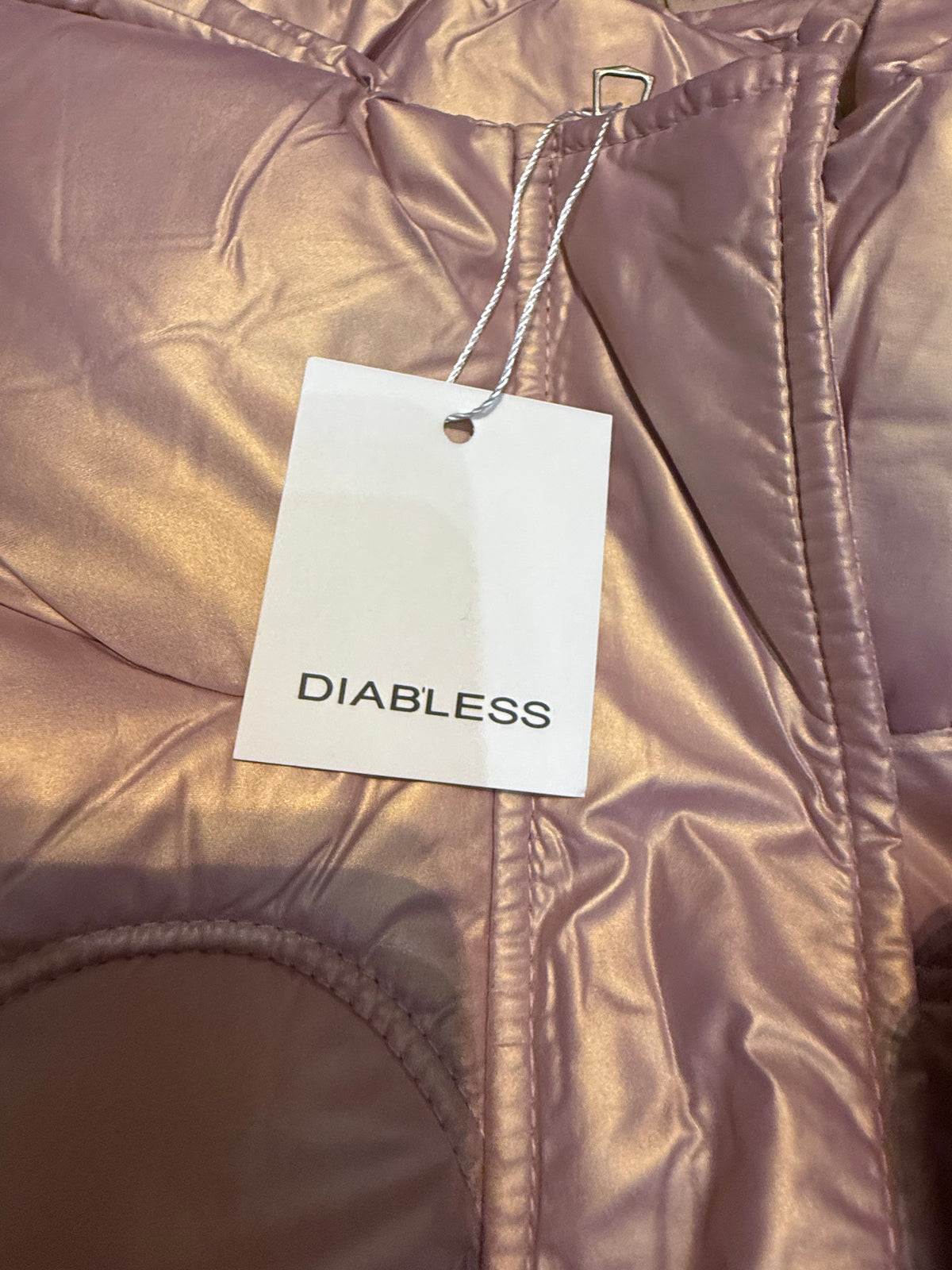 ✨ Neuve 130€ Diab’less - Doudoune Rose Métal - XL ok XXL ✨