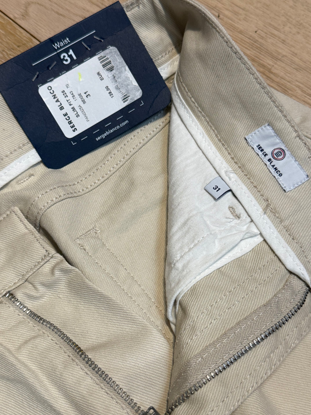 ✨ Neuf 129€ -Jean Premium Serge Blanco – Coupe Slim Fit T31 ✨
