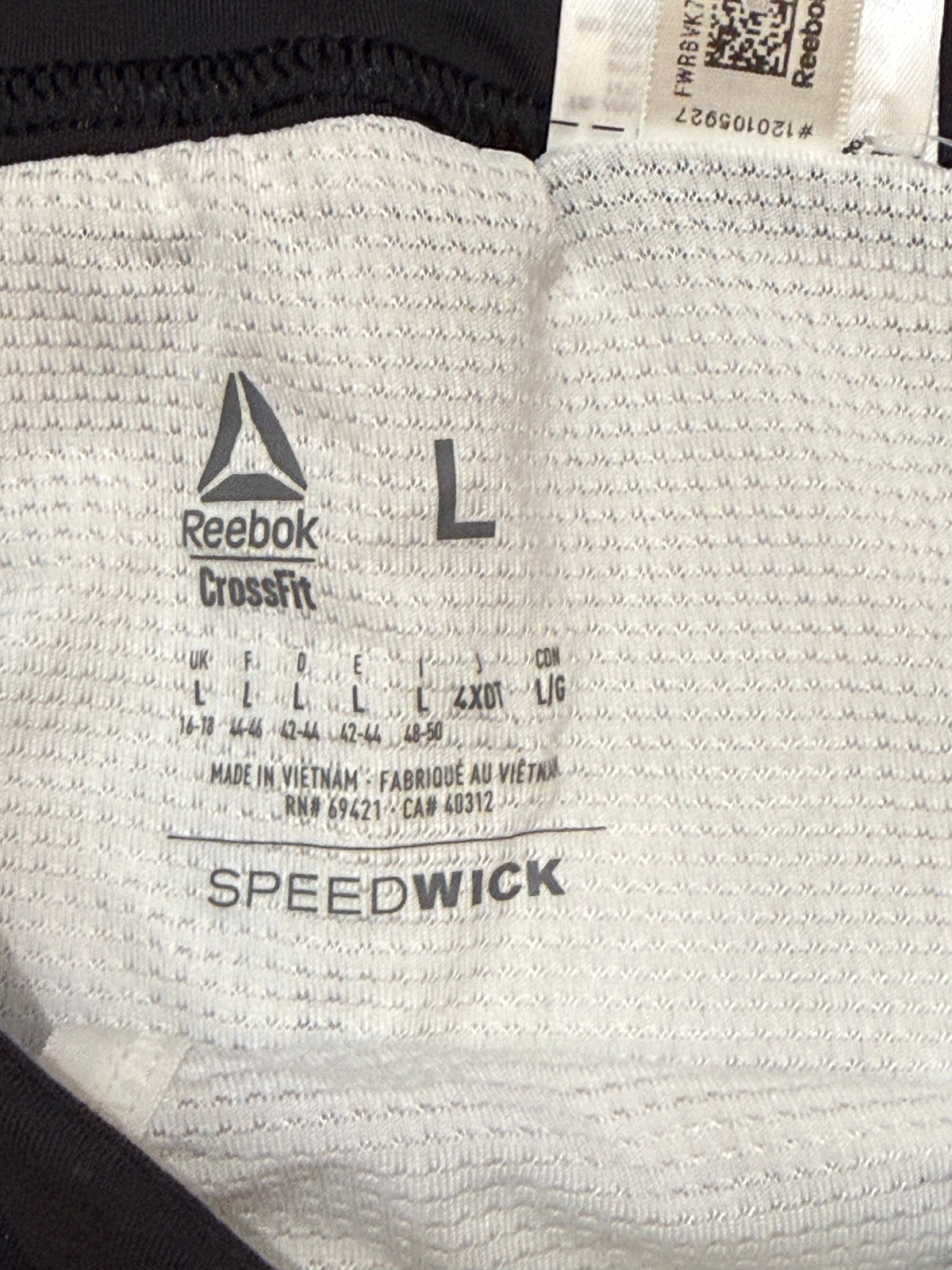 ✨ Neuf 65€ Reebok short crossfit 40 L ✨