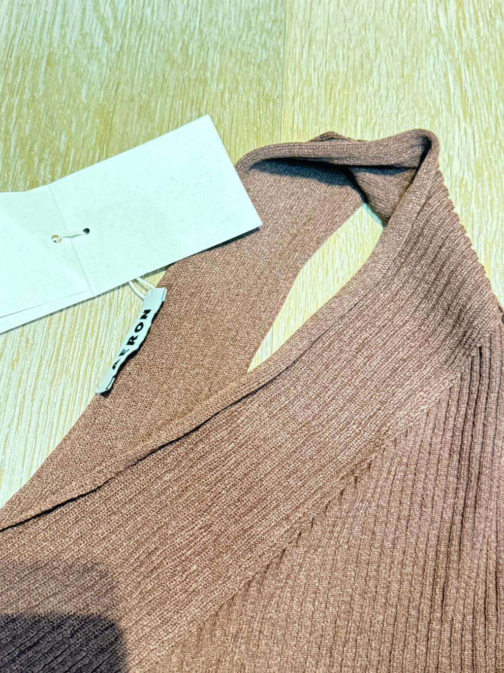 ✨ Neuve 850€! AERON robe asymétrique marron S ok M ✨