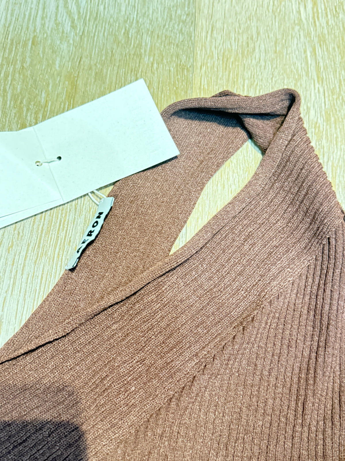 ✨ Neuve 850€! AERON robe asymétrique marron S ok M ✨