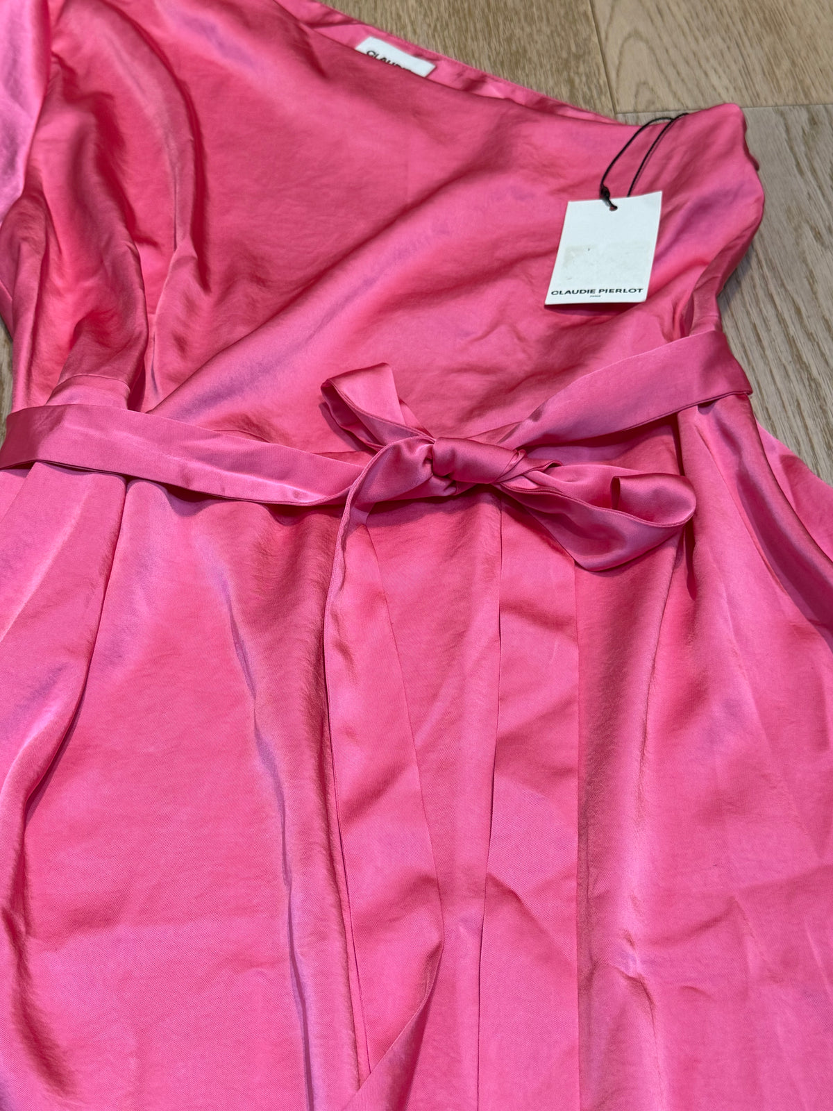 ✨ Neuve 325€ - Claudie Pierlot - Robe asymétrique Rose - T36 ✨