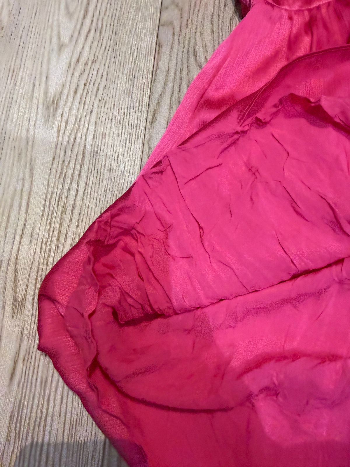 ✨ Naf Naf - Robe satin fuschia - T34 ✨