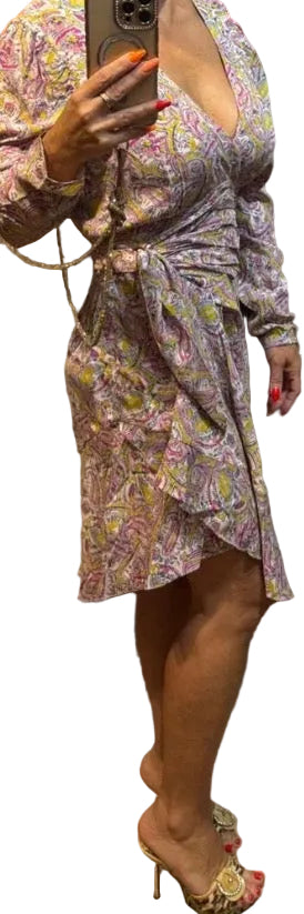 ✨ Neuve 625€ - Iro - Robe asymétrique 100% soie - T36 ok 38 ✨