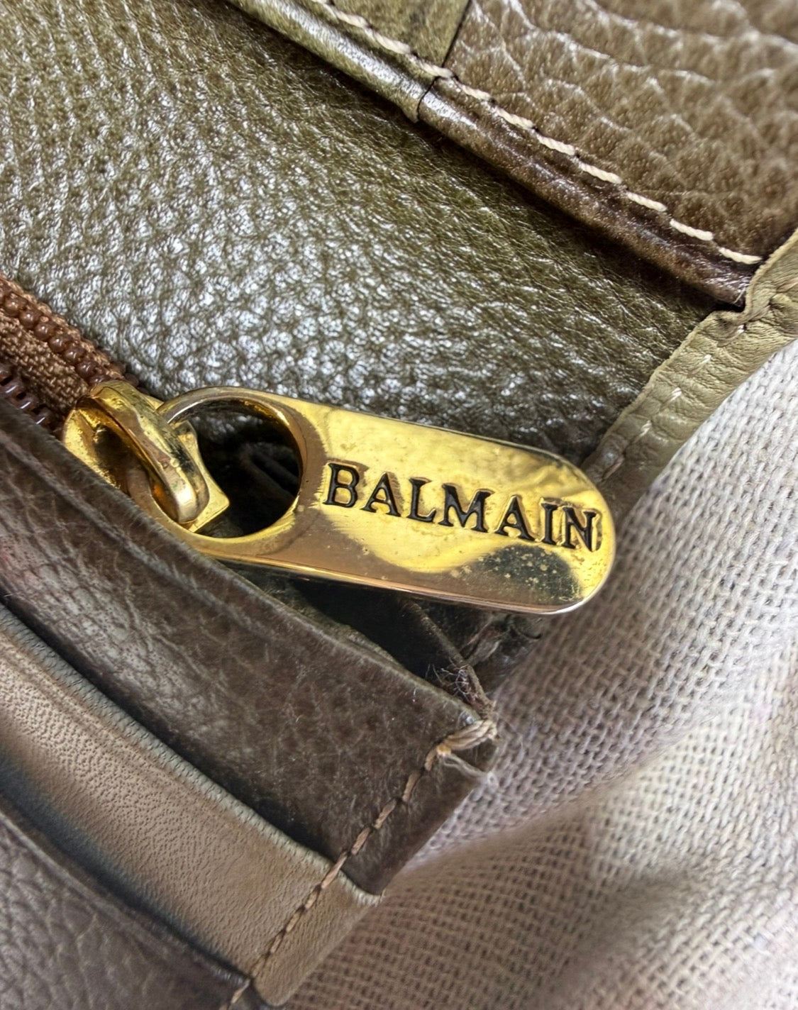 ✨ Balmain - Long Portefeuille Wallet kaki ✨