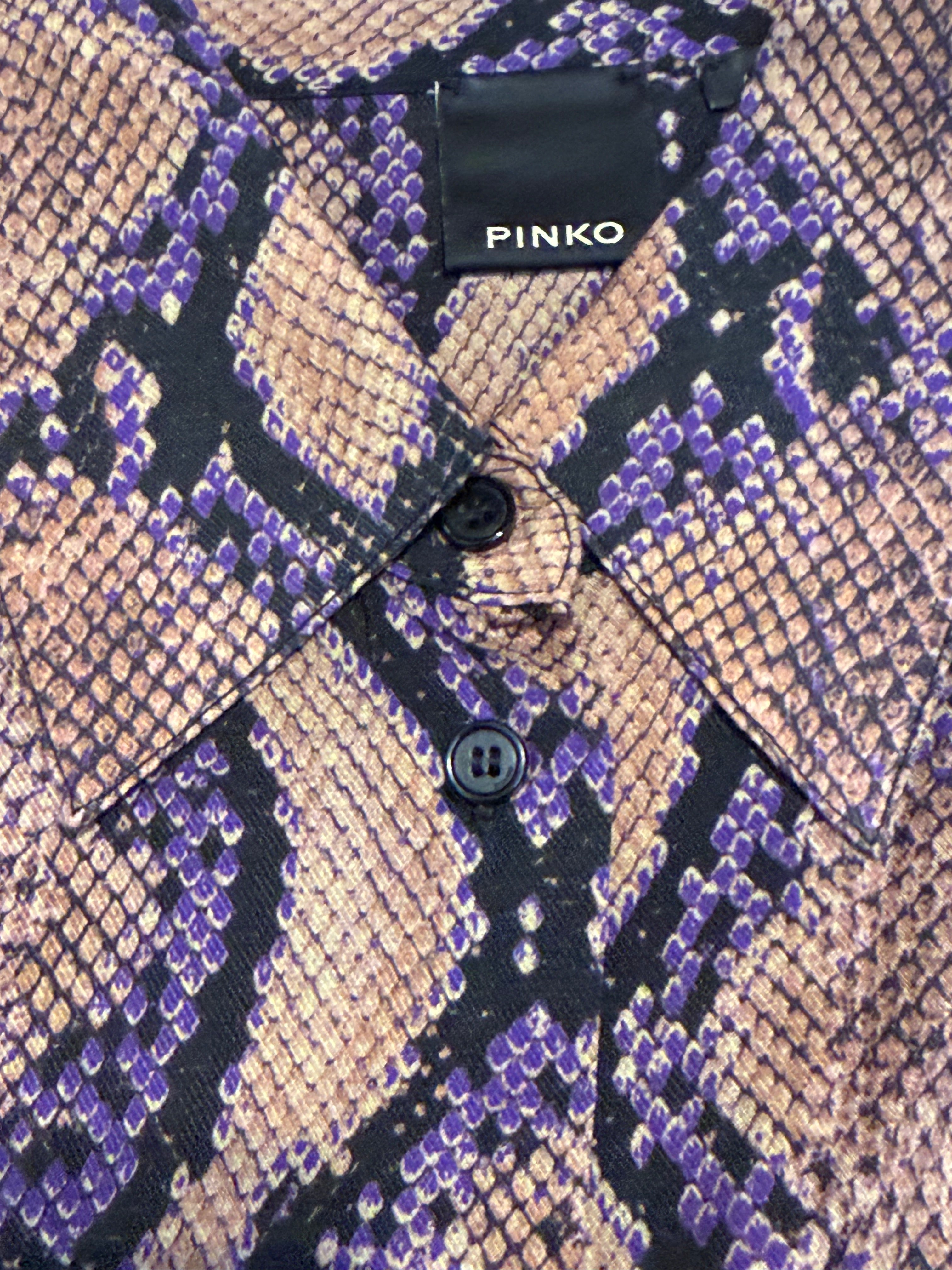 ✨ Neuve 265€ PINKO chemise Python T38 ✨