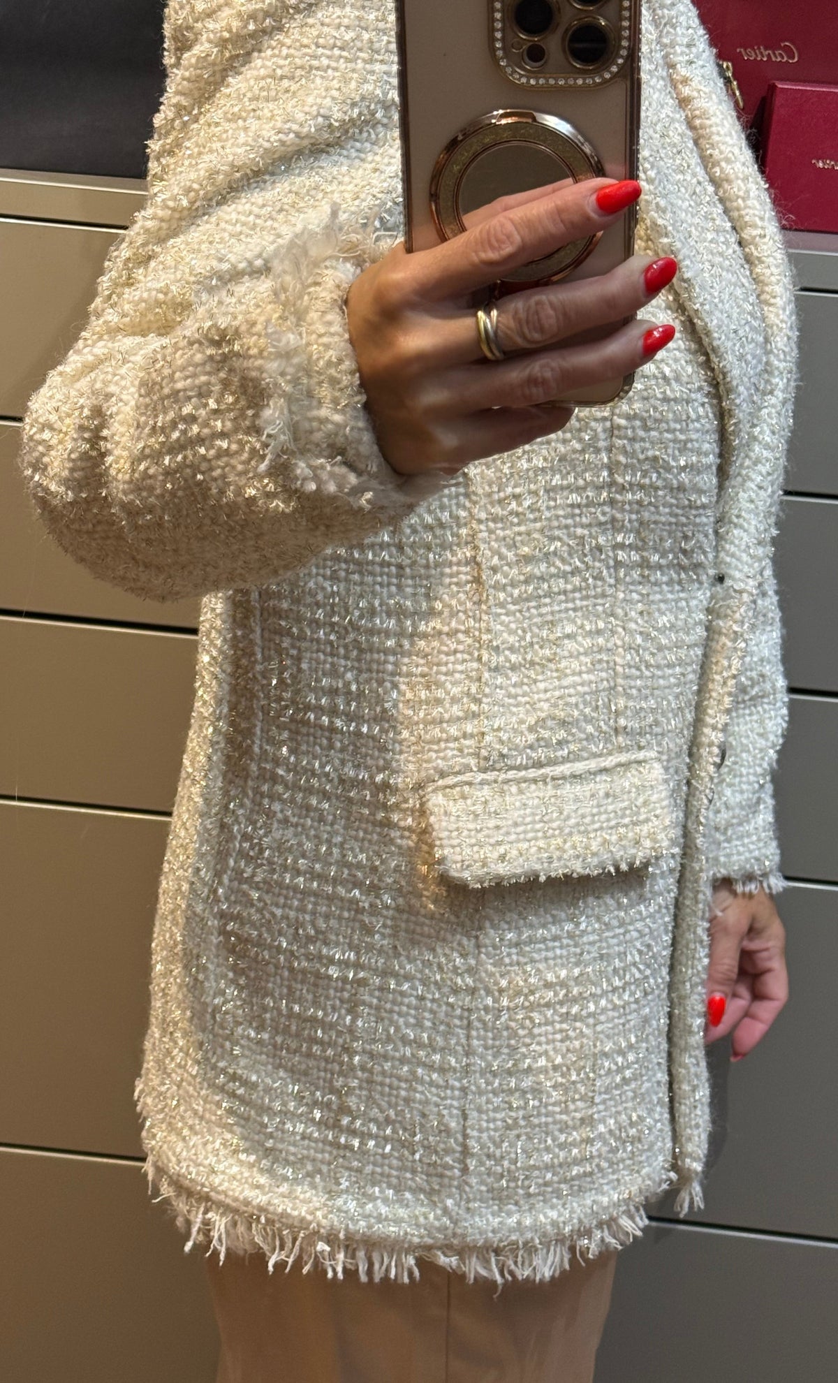 ✨ Neuve 270€ - Impérial - Élégante veste Blazer en tweed - Taille M 38 ✨