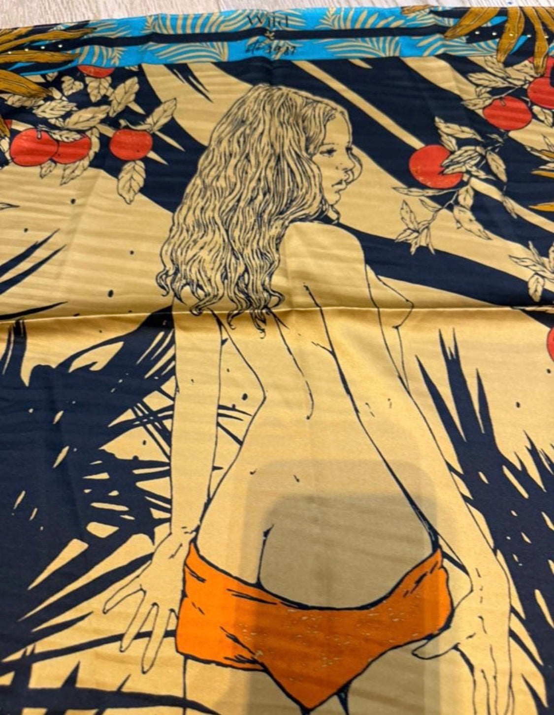 ✨ Neuf 59€ - Wild - carré 54x54 - foulard Palm Lady ✨