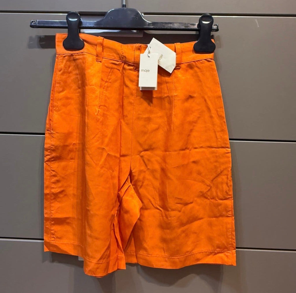 ✨ Neuf 150€ - Maje - Short Bermuda Orange - T34 XS ✨
