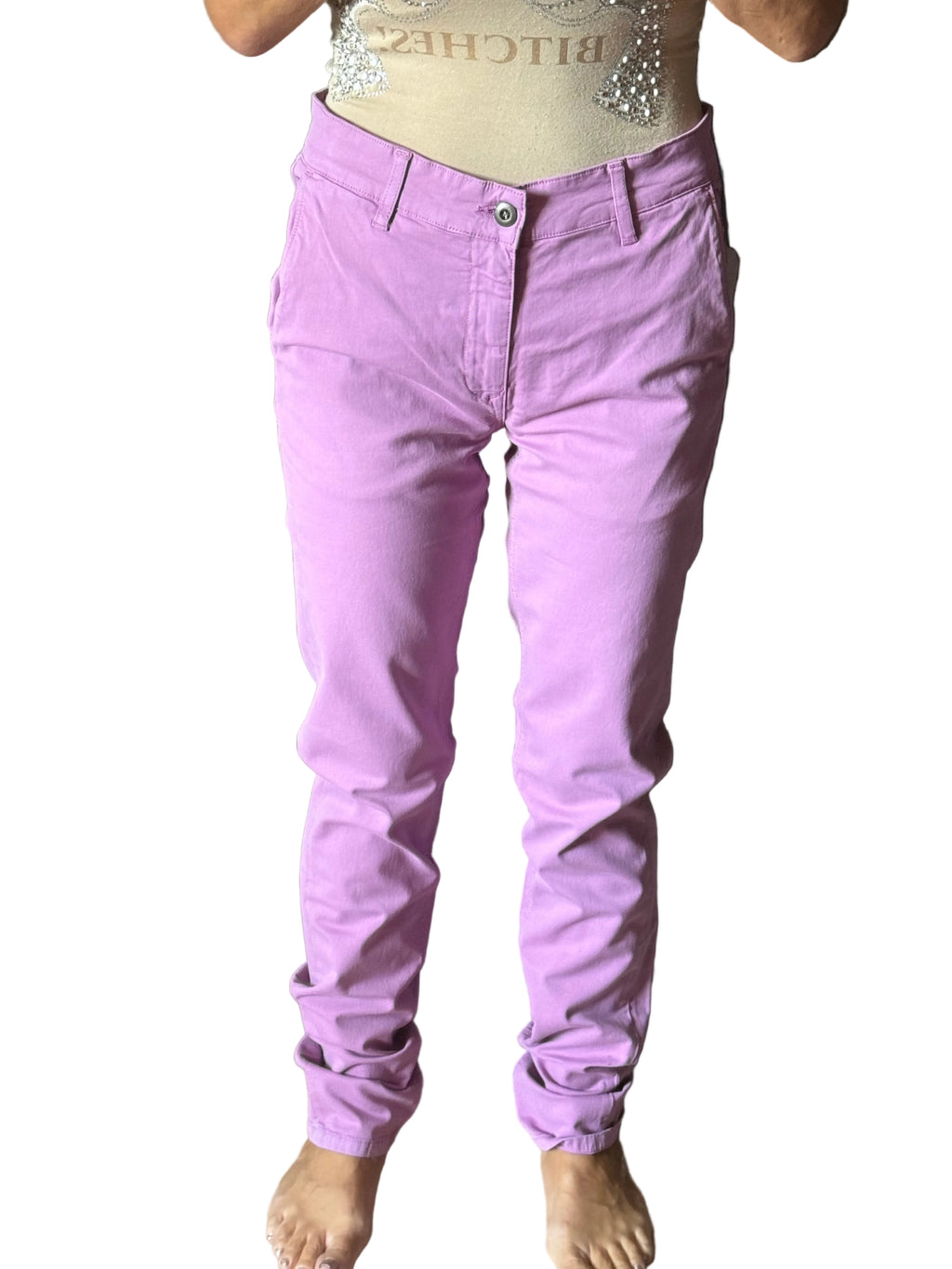 ✨ Neuf 99€ - Serge Blanco - Pantalon Chino Framboise - T38 ✨