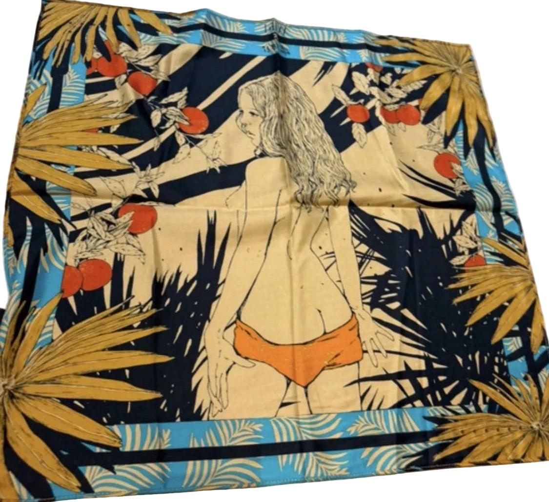 ✨ Neuf 59€ - Wild - carré 54x54 - foulard Palm Lady ✨