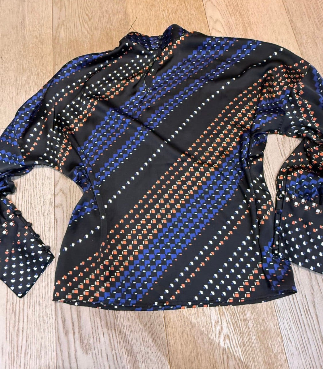 ✨ Claudie Pierlot - Blouse chic graphique - Modèle Bobin - T.36 ✨