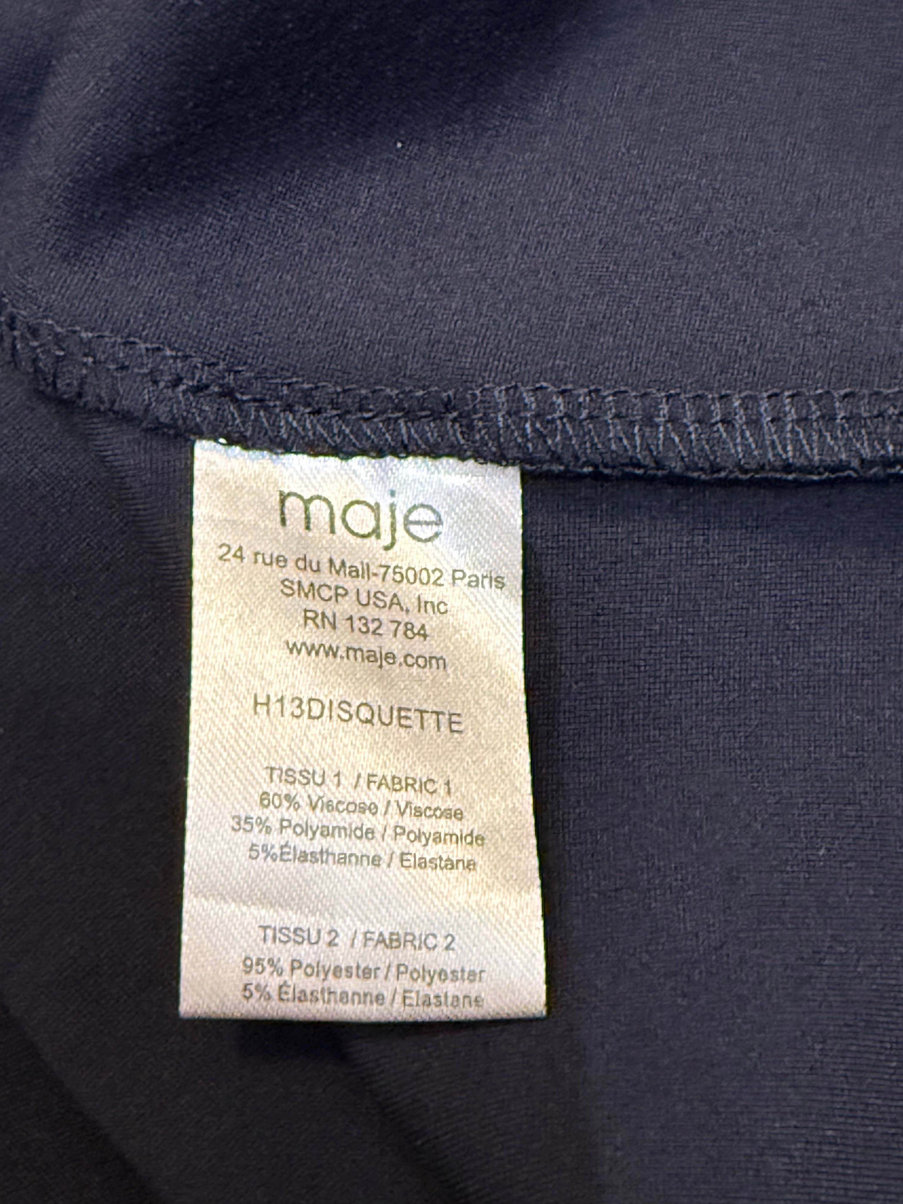 ✨ Robe Maje – Modèle Disquette Bimatiere Taille 38 ✨