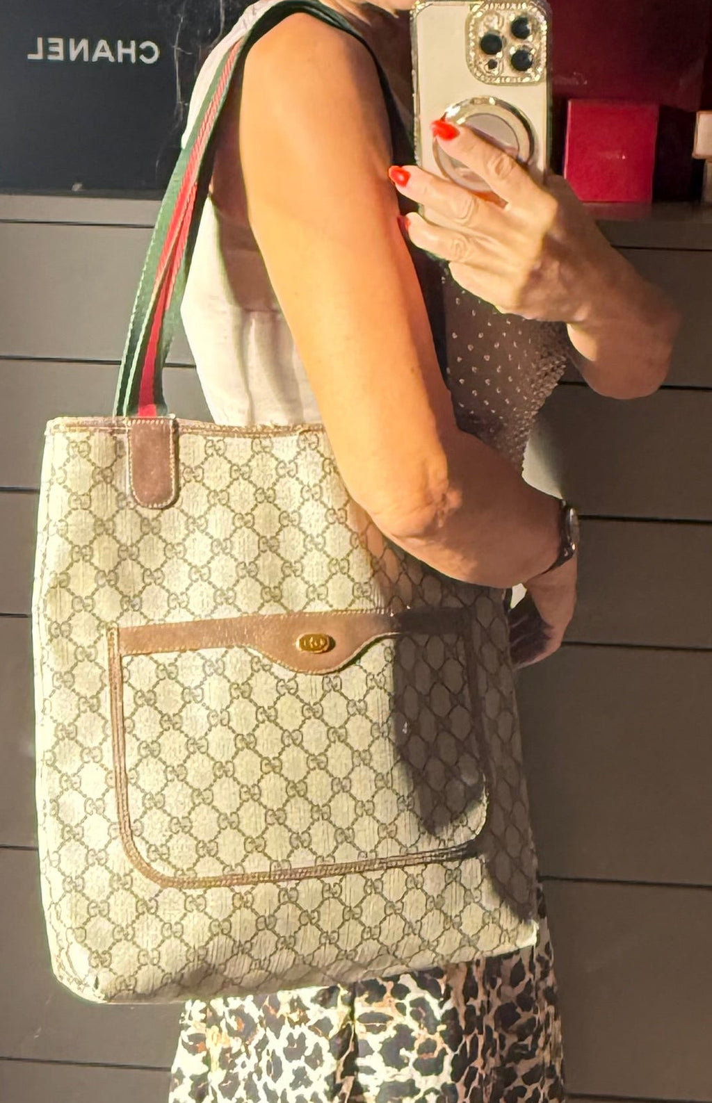 ✨Gucci - grand cabas Vintage en toile GG ✨