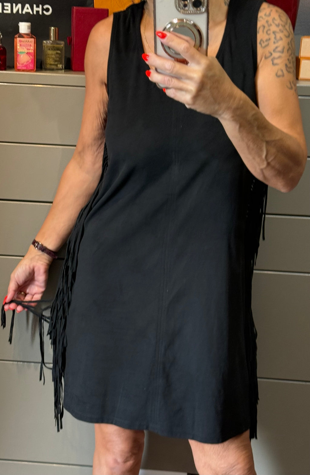 ✨ Morgan - petite robe noir à franges T40 L ✨