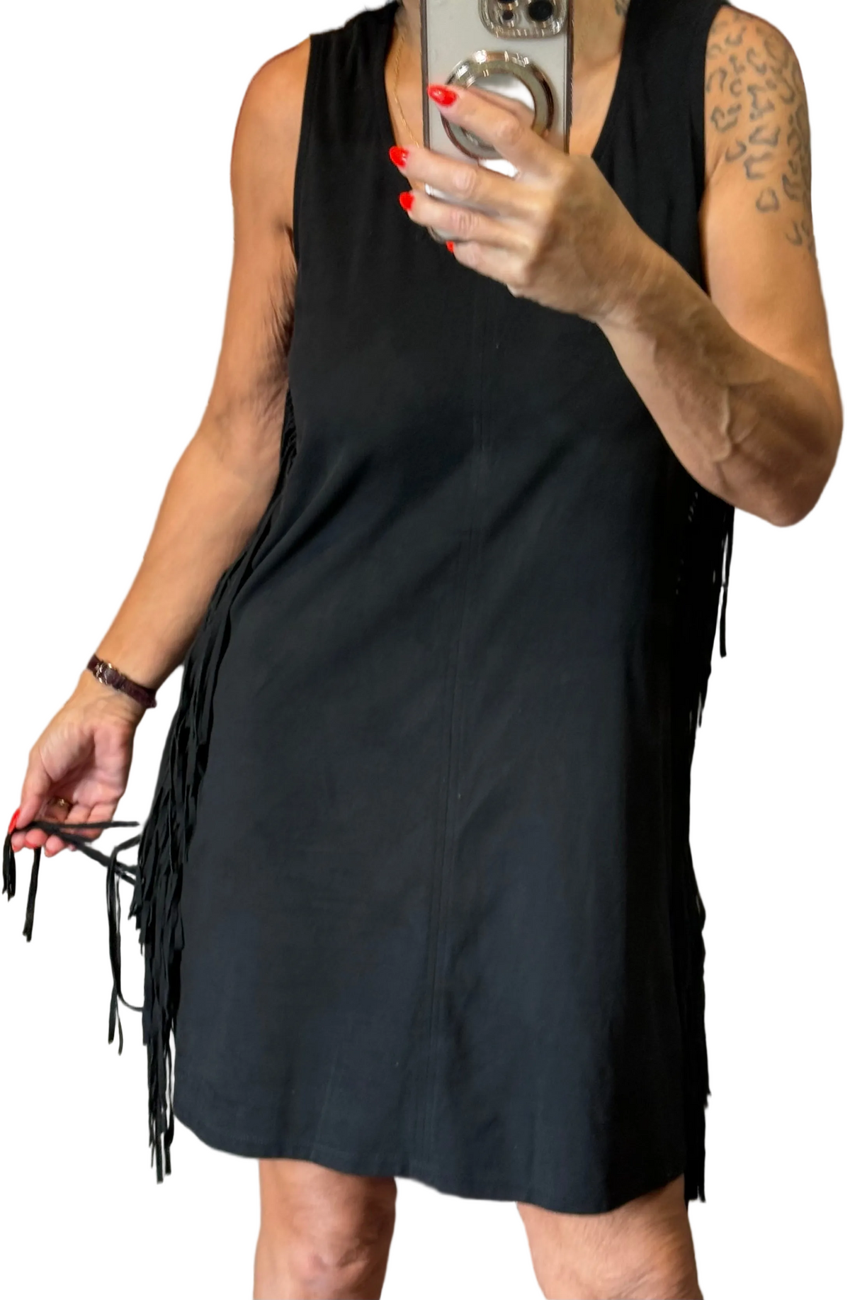 ✨ Morgan - petite robe noir à franges T40 L ✨