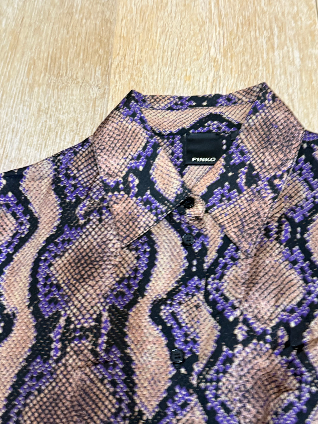 ✨ Neuve 265€ PINKO chemise Python T38 ✨
