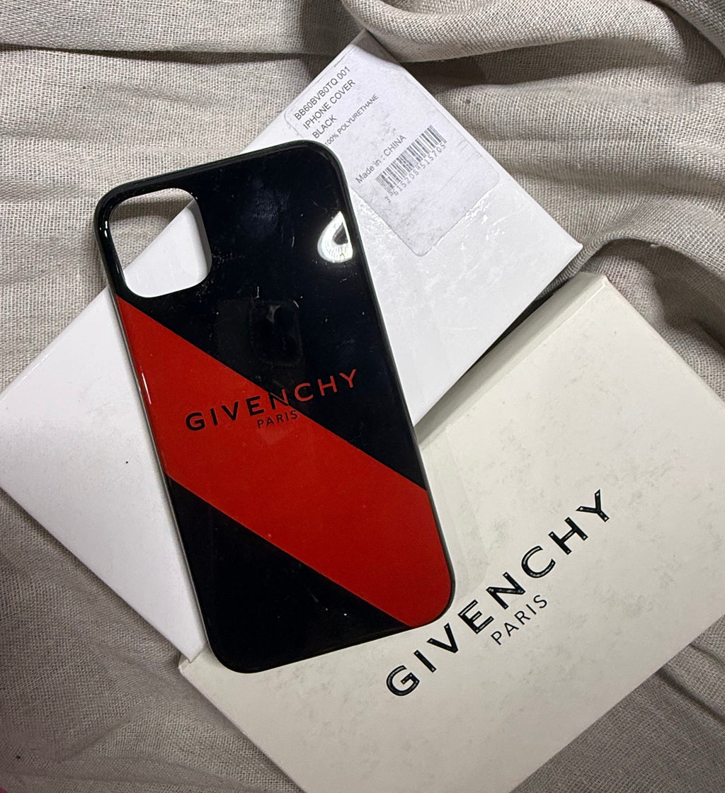 ✨ Neuve 230€ coque Givenchy rouge et noir iPhone 11 full set ✨
