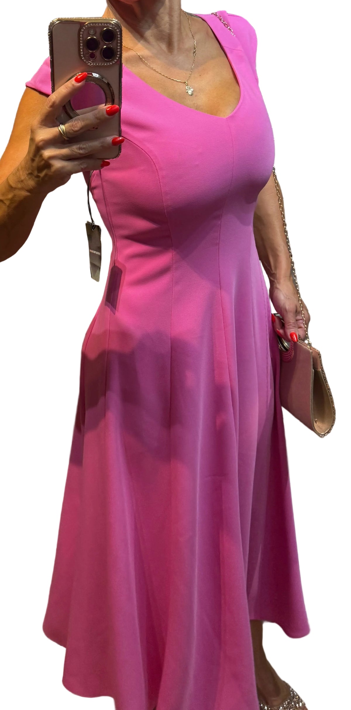 ✨ Neuve 590€ - Emporio Armani - robe longue Fuschia - T36 S ✨