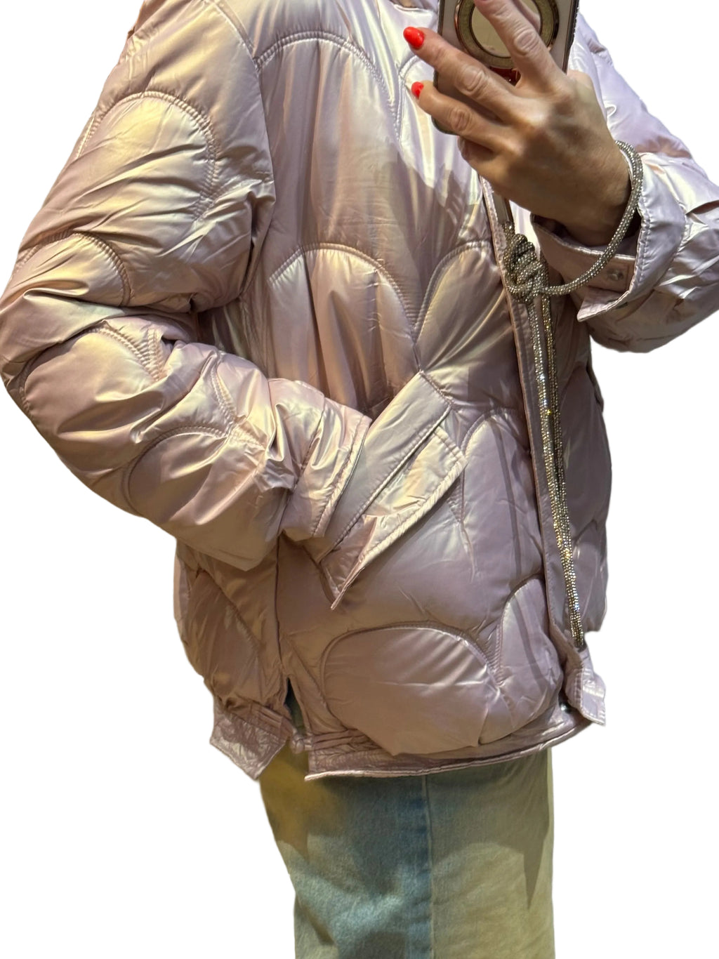 ✨ Neuve 130€ Diab’less - Doudoune Rose Métal - XL ok XXL ✨
