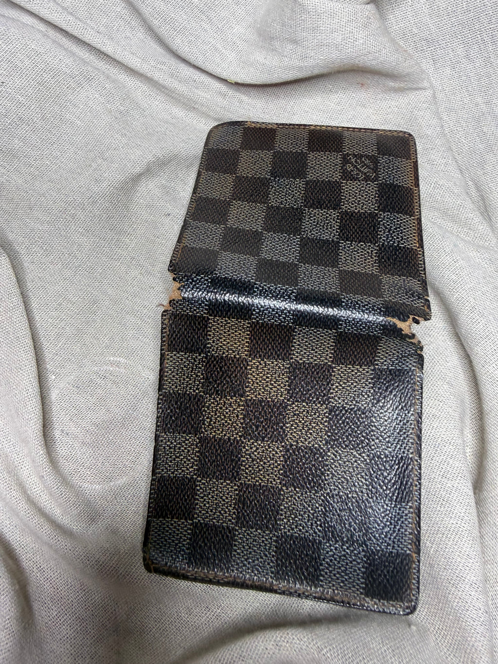 ✨ Louis Vuitton – Portefeuille Marco | Damier Graphite (À restaurer / Upcycling) ✨