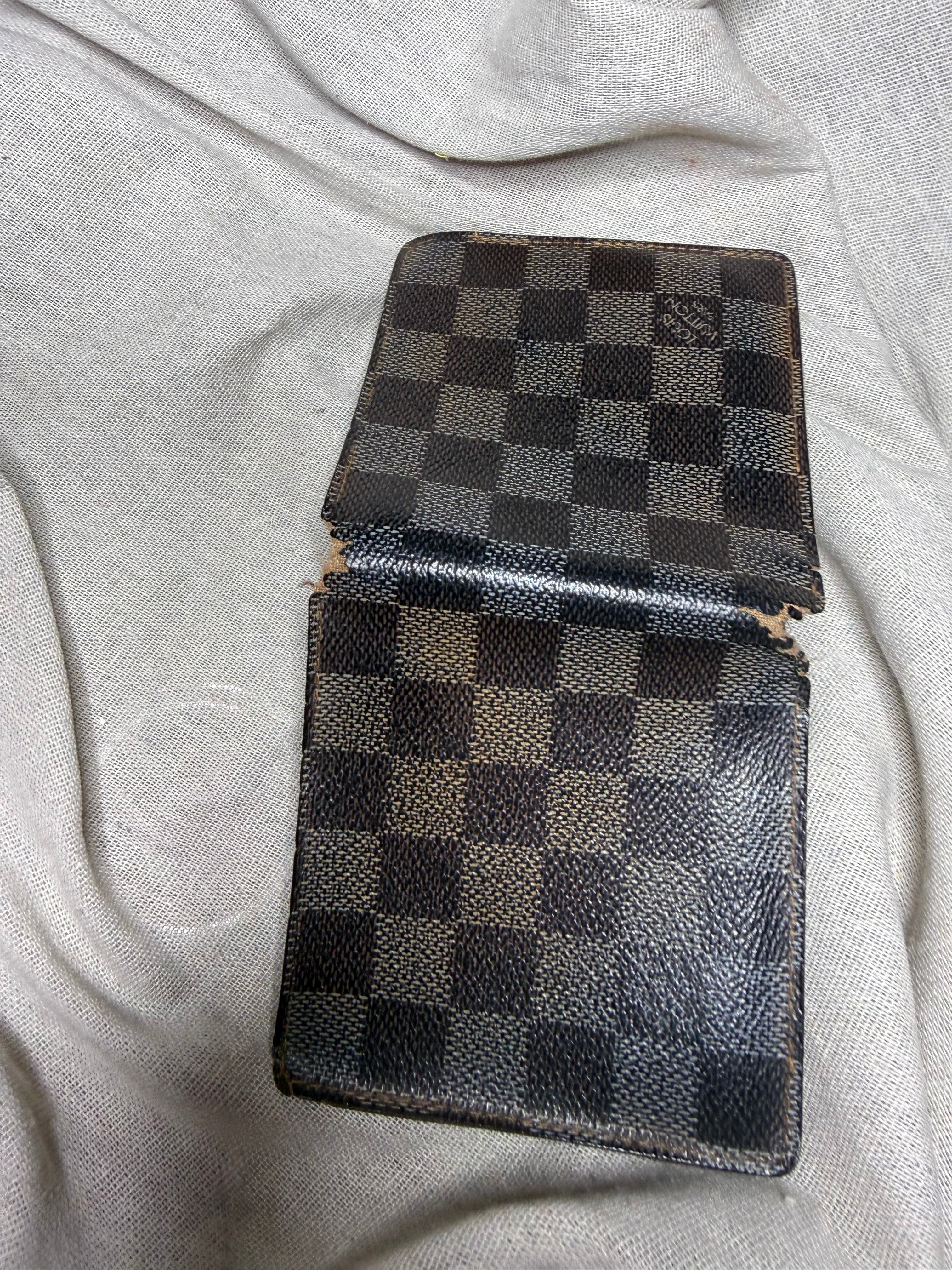 ✨ Louis Vuitton – Portefeuille Marco | Damier Graphite (À restaurer / Upcycling) ✨