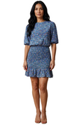 ✨ Neuve 290€ - Sandro - Robe dos nu bleu florale - T 36 S ✨