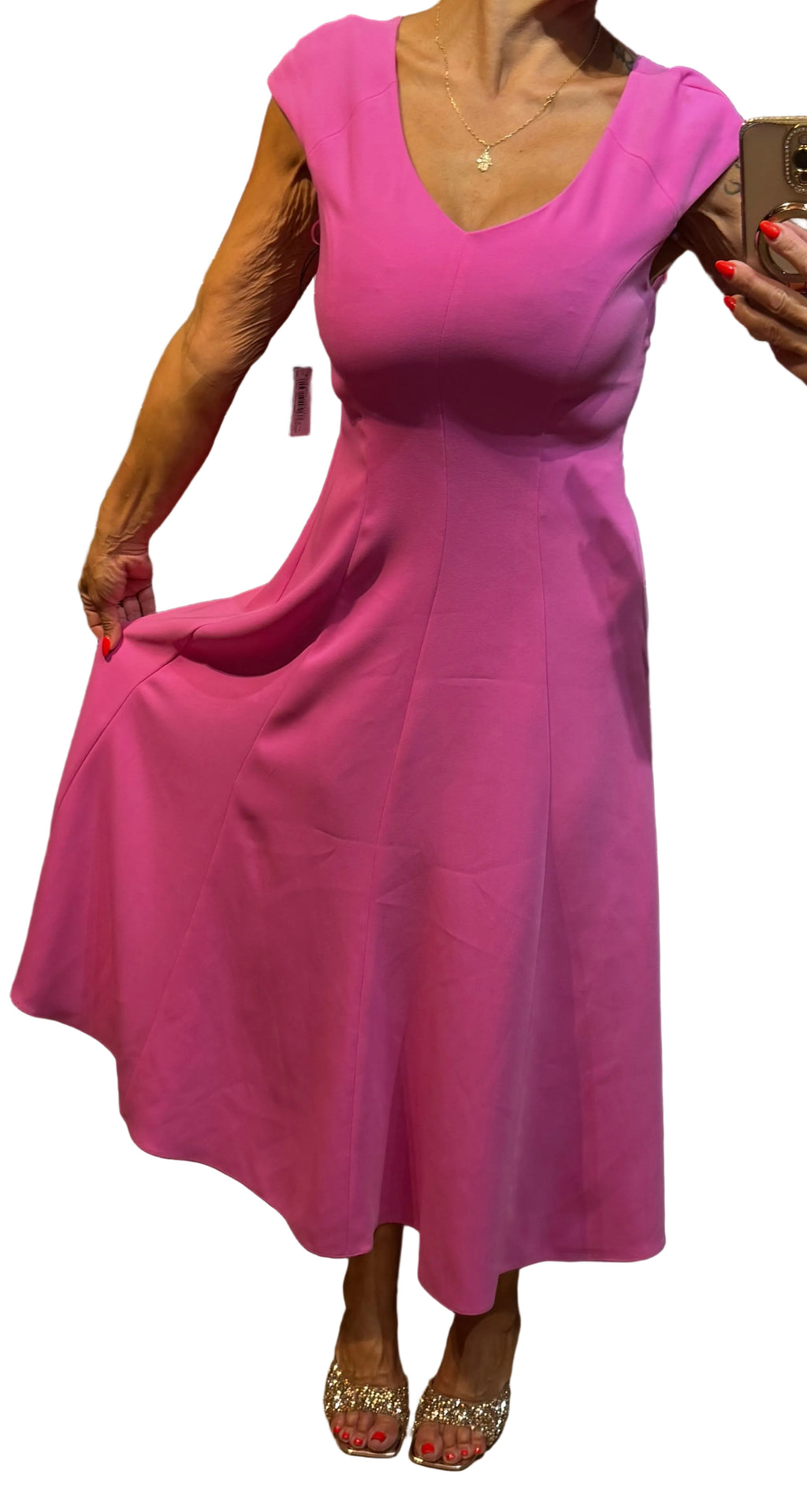✨ Neuve 590€ - Emporio Armani - robe longue Fuschia - T36 S ✨