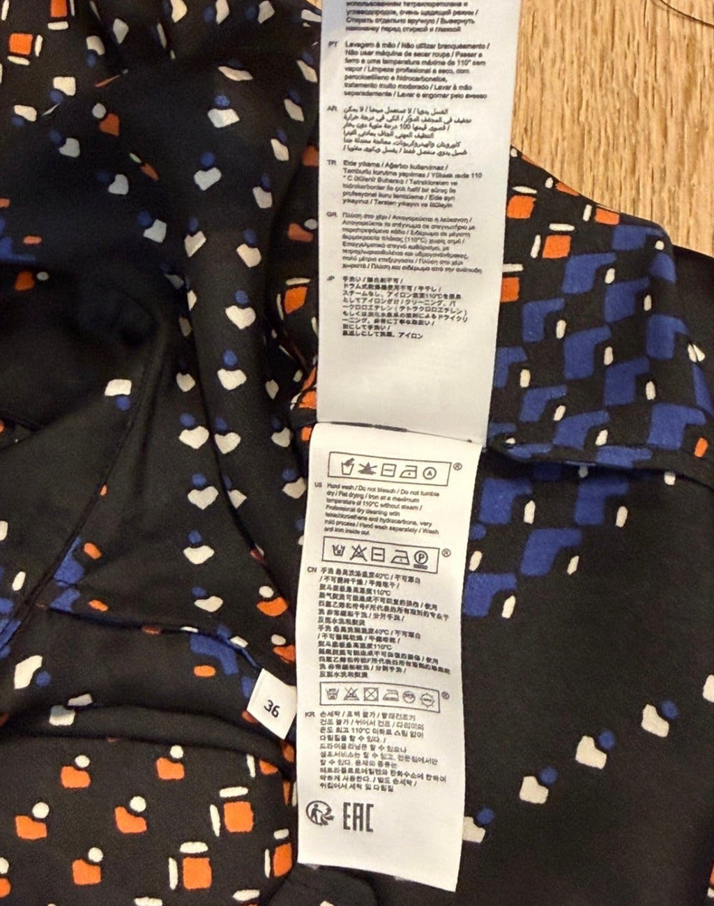 ✨ Claudie Pierlot - Blouse chic graphique - Modèle Bobin - T.36 ✨