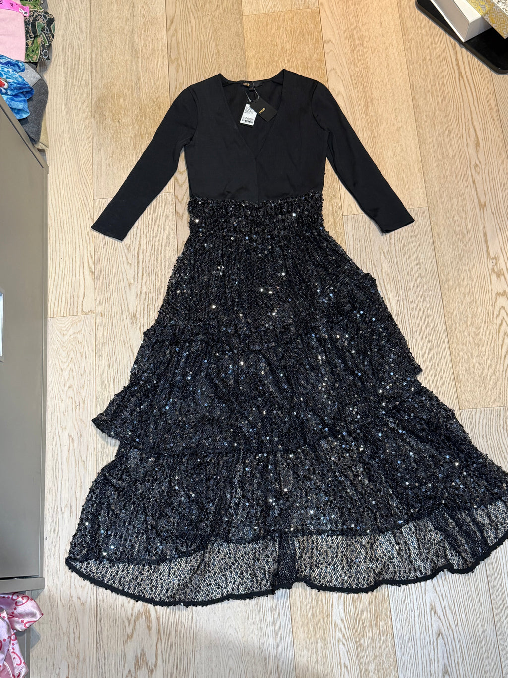 ✨ Neuve Robe de Soirée Sequins Maje XS valeur 540€ ✨