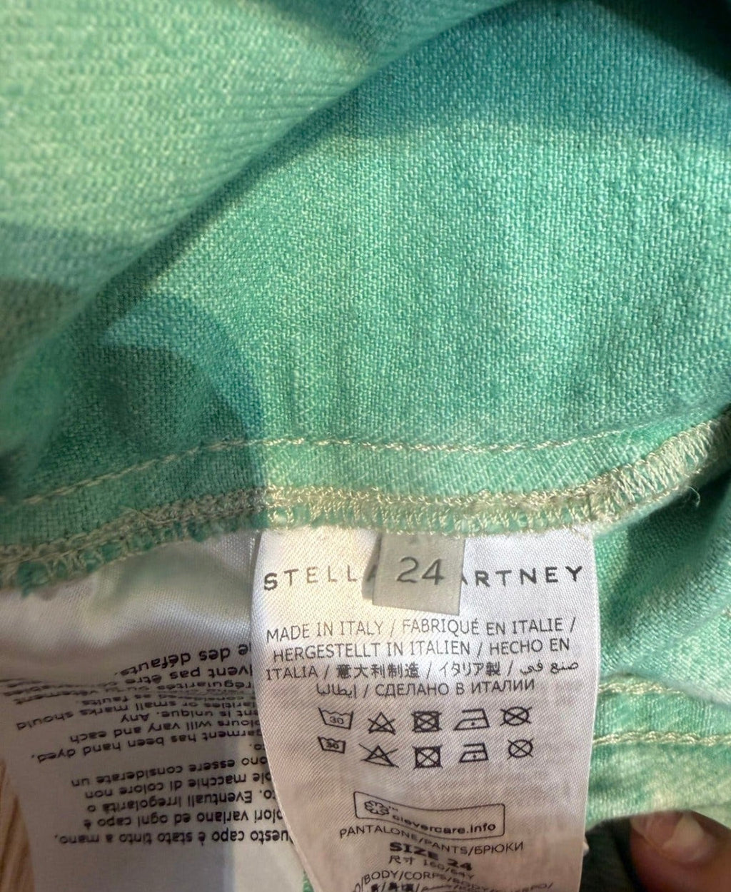 ✨ Neuf 525€ Stella Mc Cartney - Short taille haute - tye & dye - T34 XS ✨