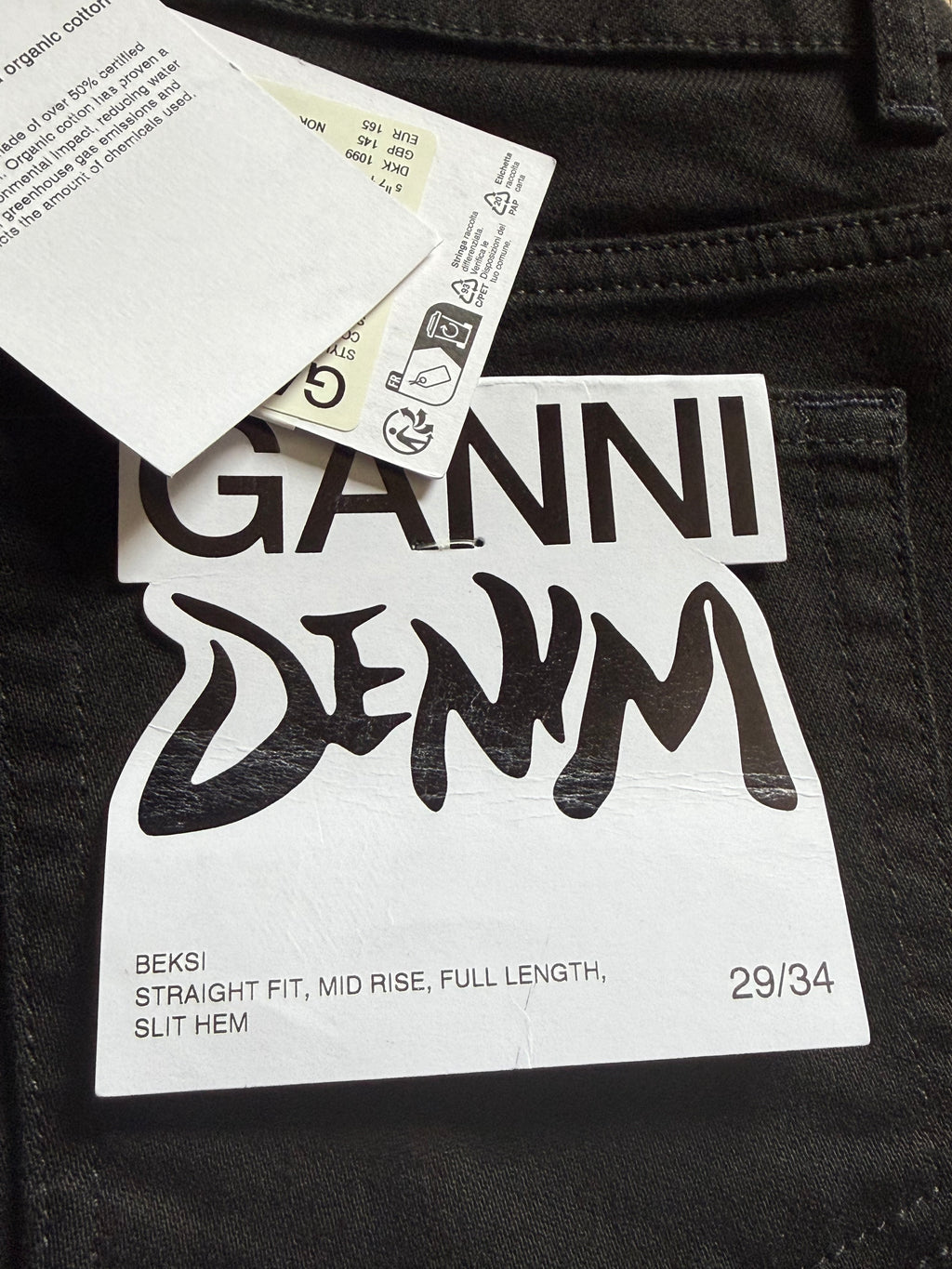 ✨ Neuf 165€ - Ganni - Jean noir Beksi - W29/L34 (38/40FR) ✨