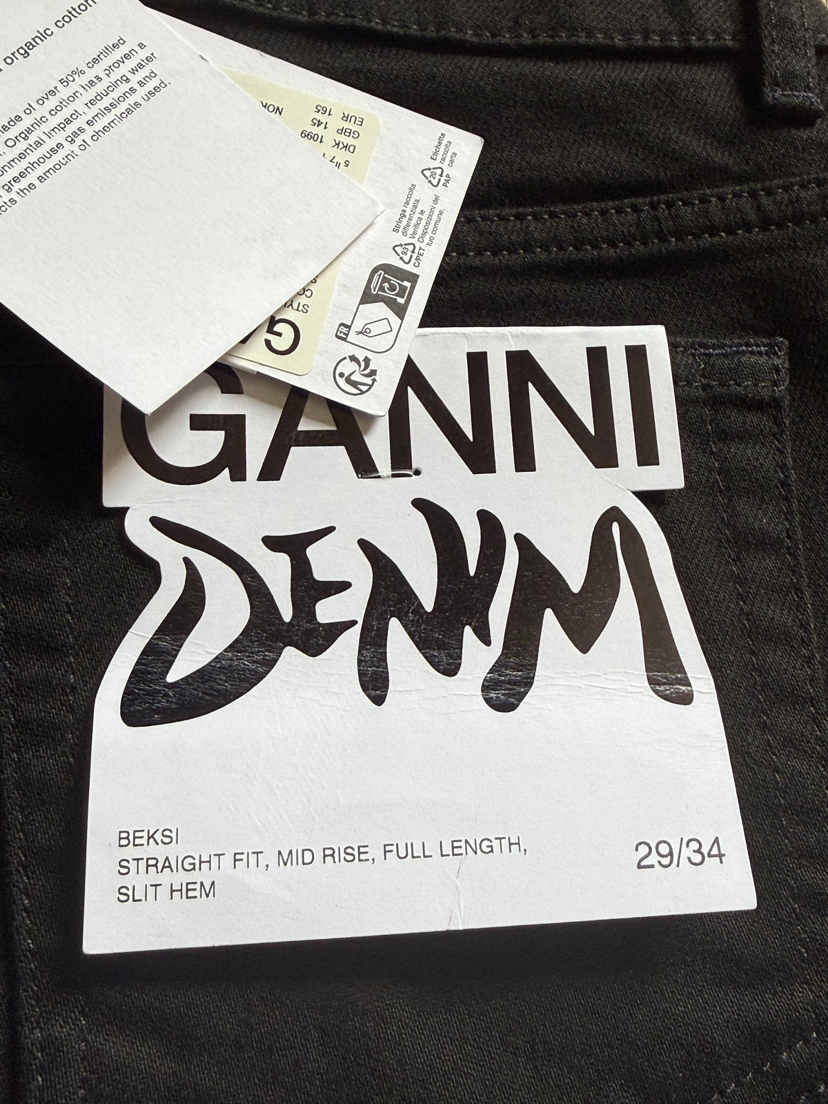 ✨ Neuf 165€ - Ganni - Jean noir Beksi - W29/L34 (38/40FR) ✨