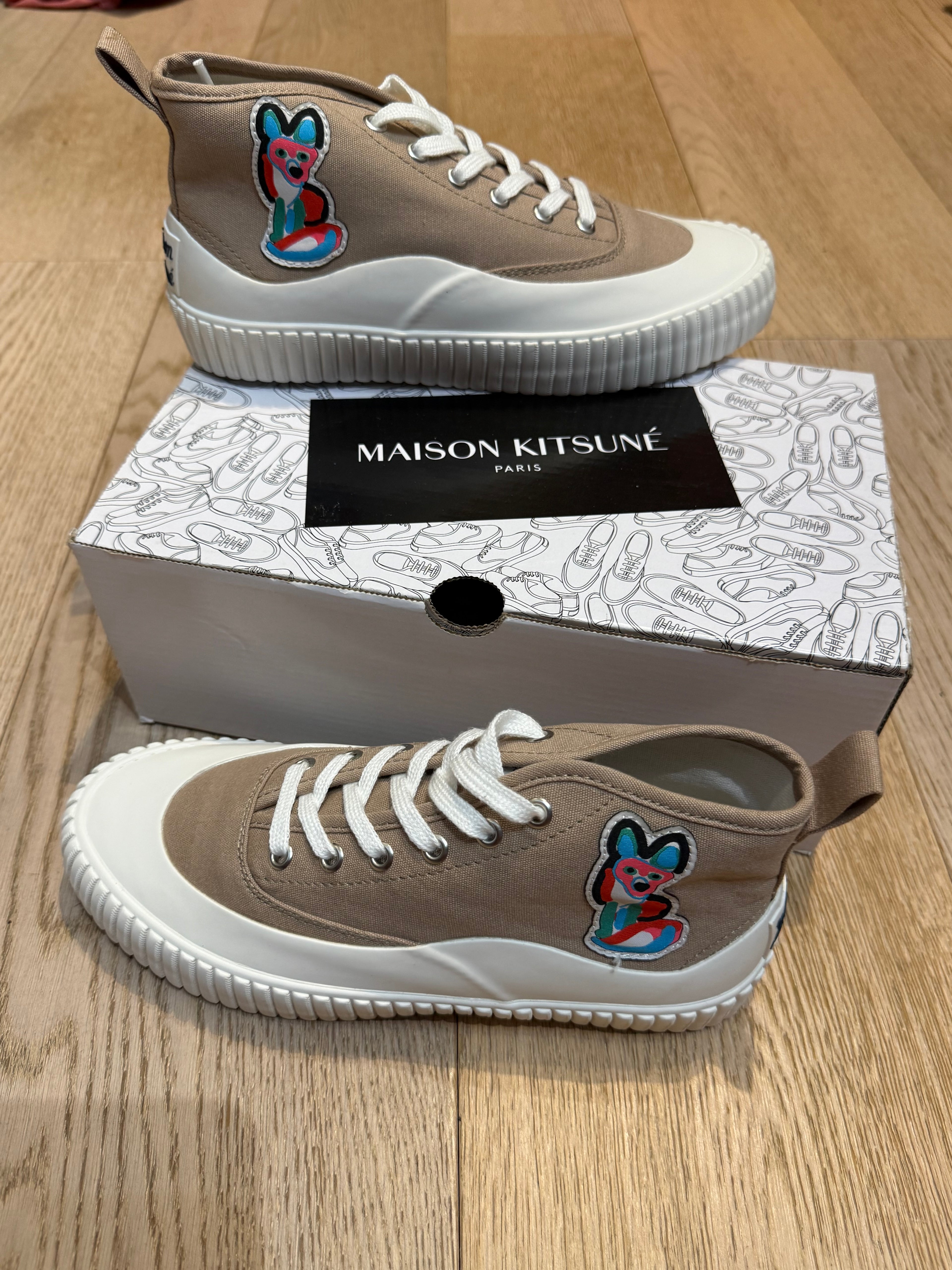 ✨ Neuves 230€ Exceptionnelles Maison Kitsuné T37 baskets montantes ✨