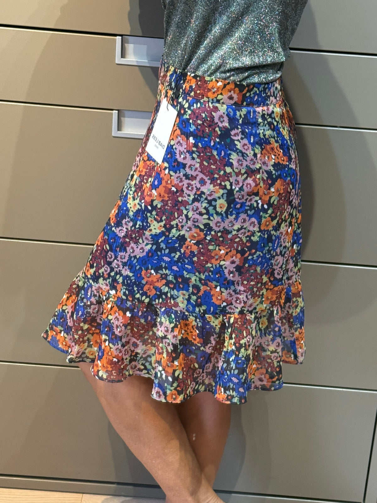 ✨ Neuve 89€ - Diab’less - jupe fleurie Taille M 38 ✨