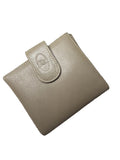 ✨ Christian Dior - Petit Portefeuille Grège en cuir - Mixte ✨